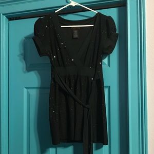 Sparkly Black Cover Shirt / Blouse